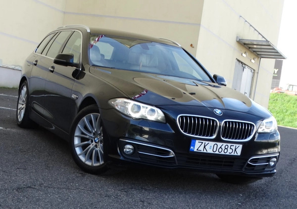 BMW Seria 5 cena 56900 przebieg: 278000, rok produkcji 2014 z Koszalin małe 596